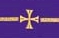 Purple cross symbol
